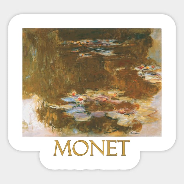 Water Lily Pond (1917) by Claude Monet Sticker by Naves